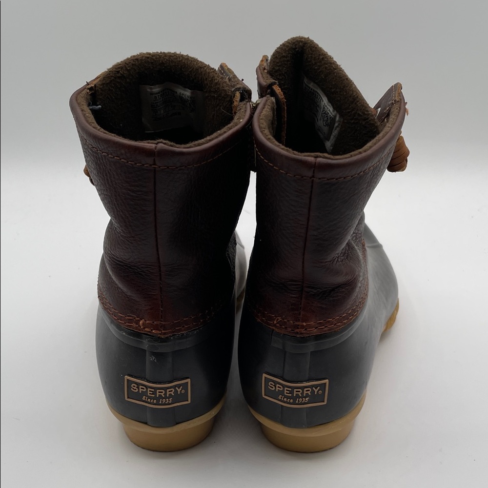 Sperry Women’s Waterproof Duck Boots Size 8 Dark Brown - Picture 6 of 16